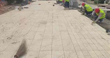 菏泽黄金麻荔枝面地铺案例