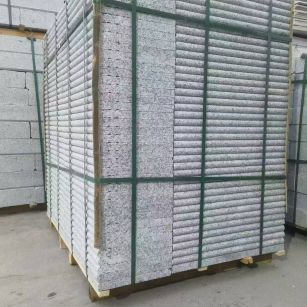 菏泽 芙蓉白3公分厚磨圆边、拉槽，楼梯踏步