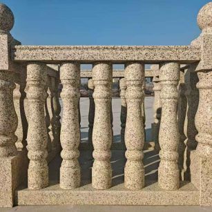 菏泽 黄金麻栏杆（扶手，花瓶柱，将军柱）