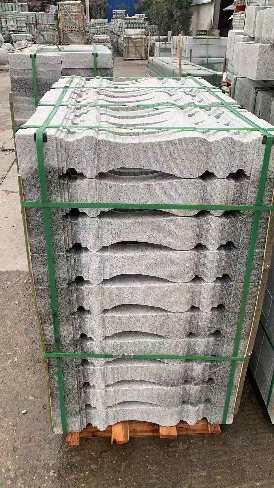 菏泽 芝麻白方形拉丝面，栏杆花瓶柱
