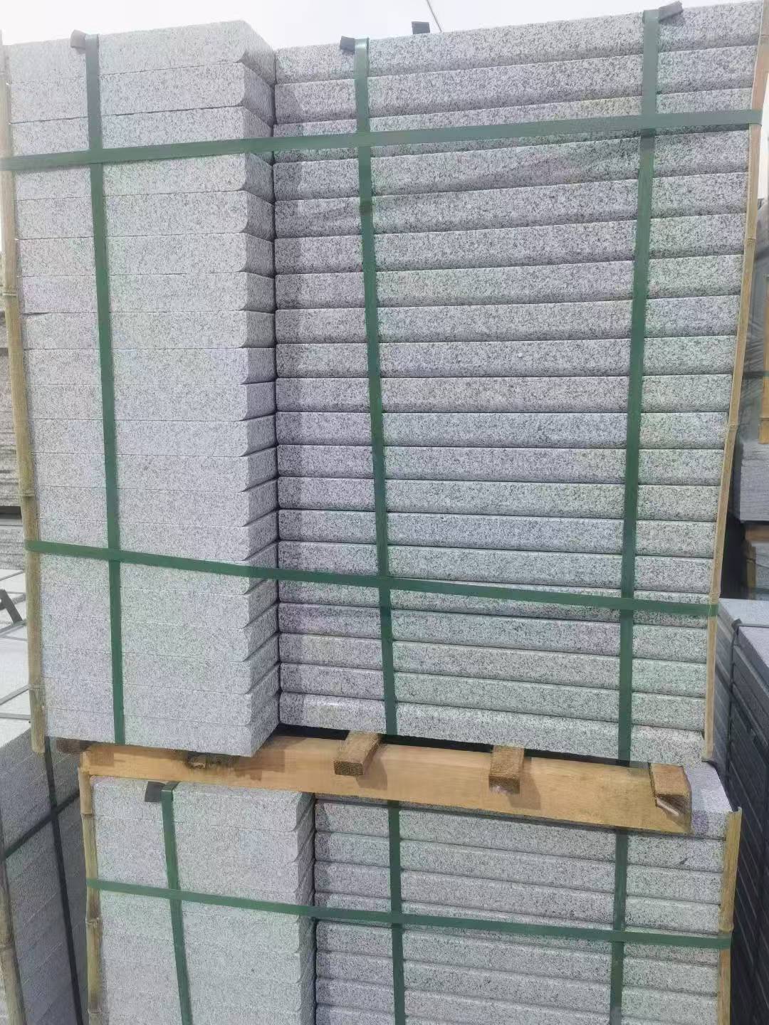 菏泽 5公分芝麻白，倒斜角，室外楼梯踏步