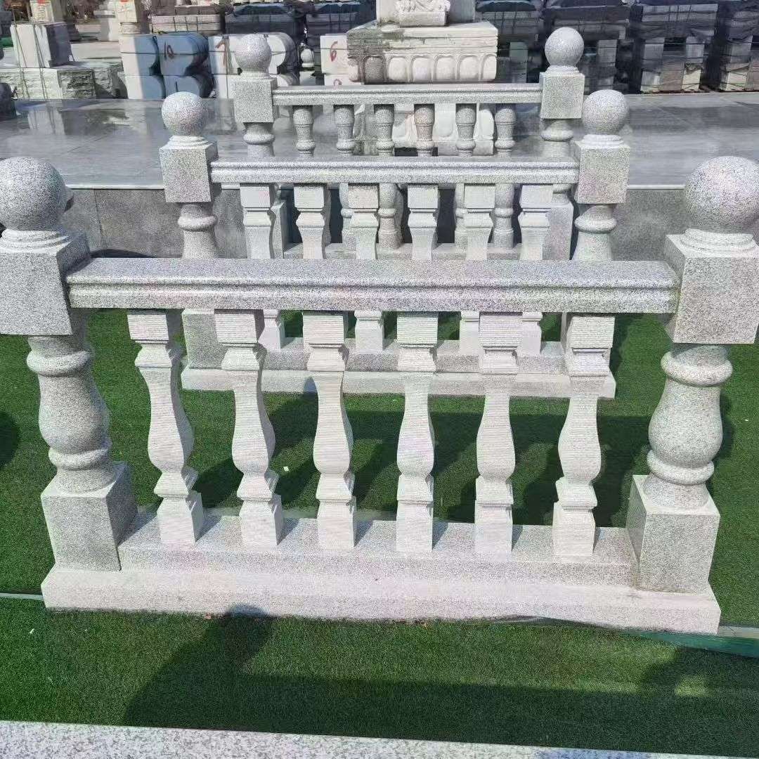 菏泽 别墅石材栏杆特写