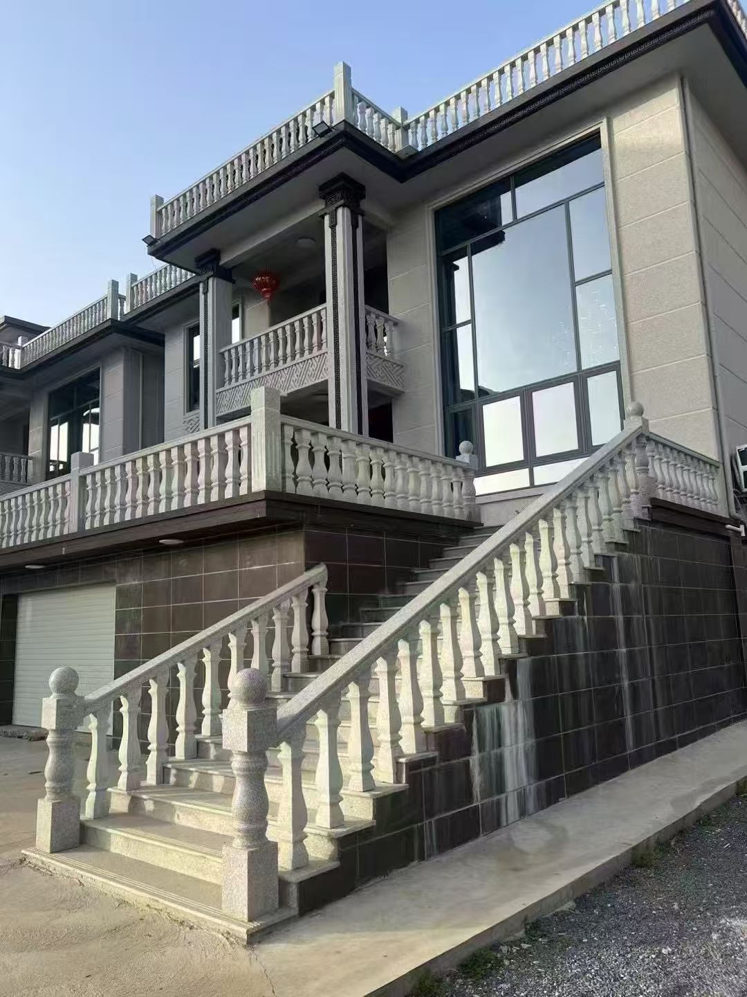 菏泽 芝麻白别墅阳台栏杆，楼梯栏杆