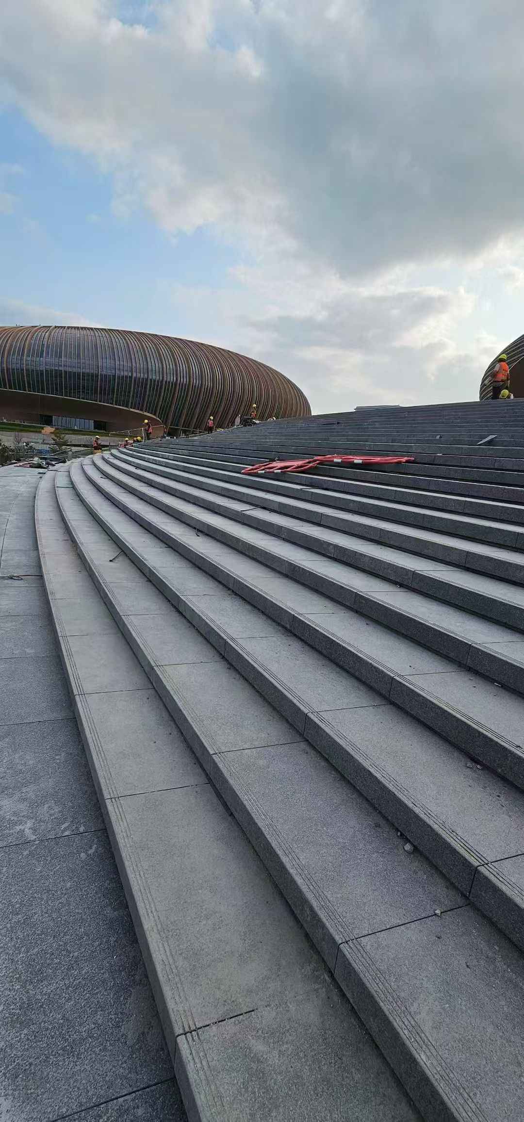 菏泽 弧形整石台阶铺装效果图