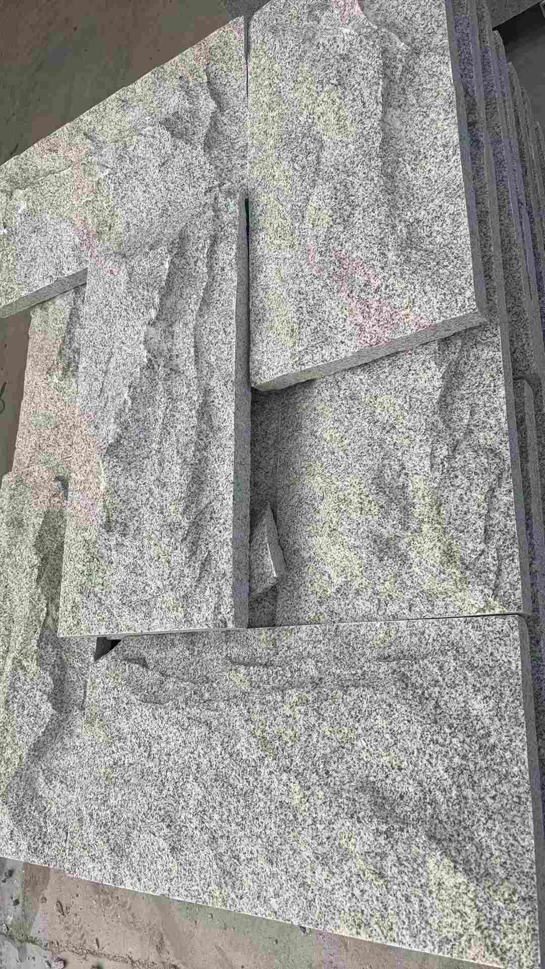 菏泽 芝麻白自然面花岗岩成品板