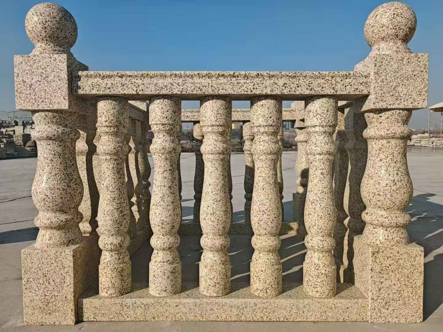 菏泽 黄金麻栏杆（扶手，花瓶柱，将军柱）