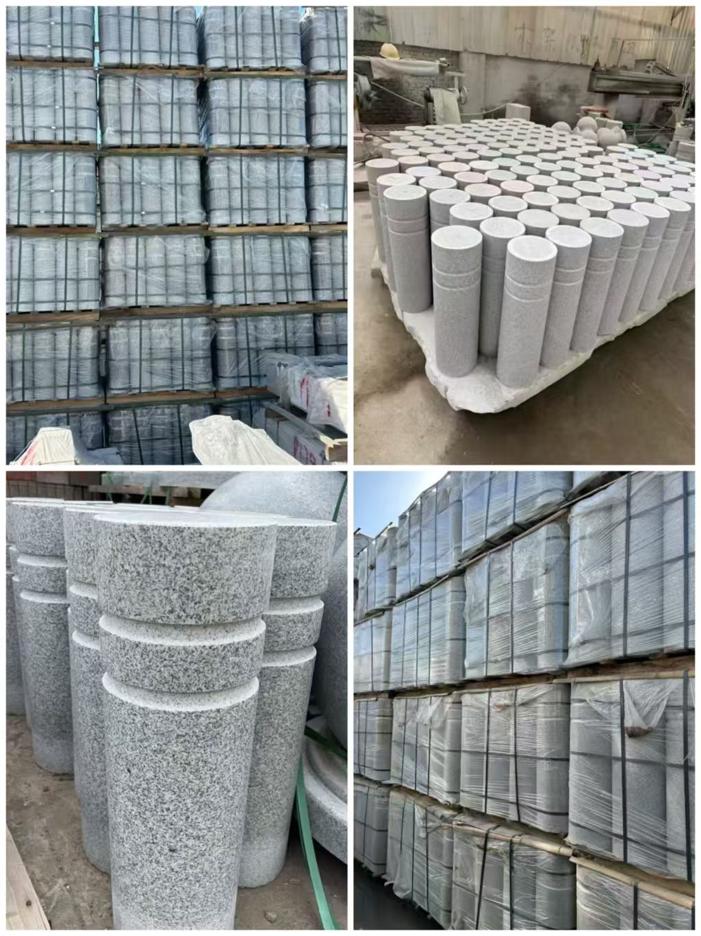 菏泽 芝麻白花岗岩挡车柱、隔离柱多少钱