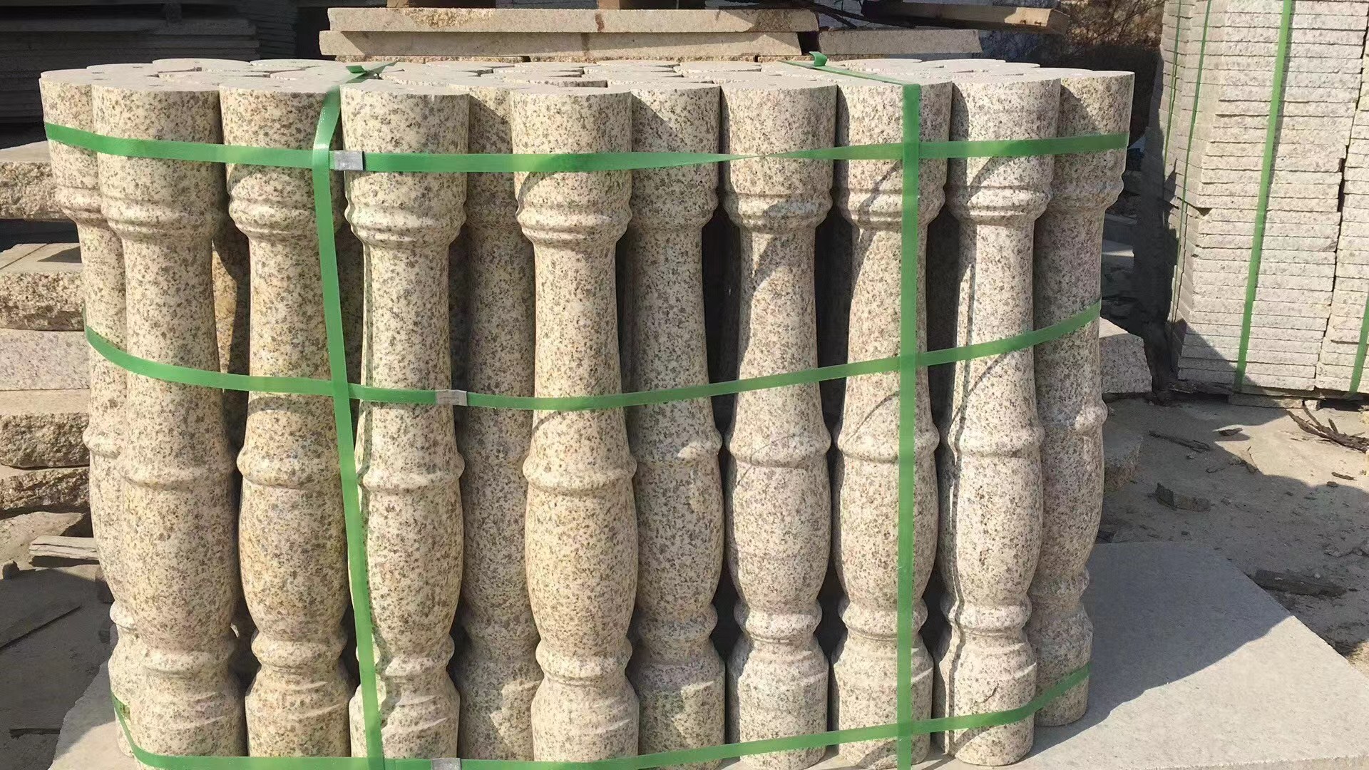 菏泽黄金麻石栏杆扶手